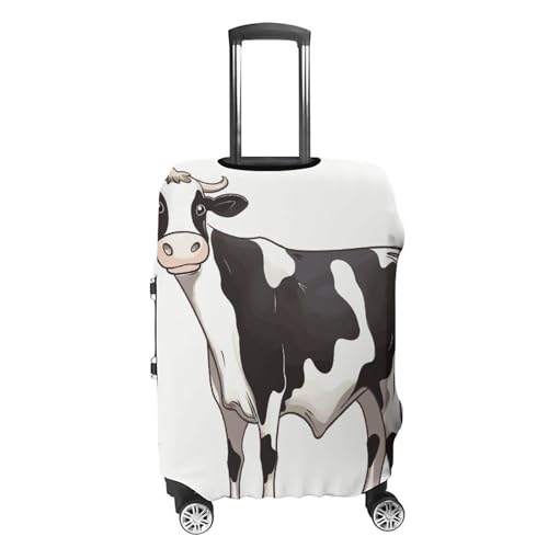 Dairy Cow Luggage Cover, Washable Elastic Suitcase Cover Protector Fit 18-32 Inch Luggage4