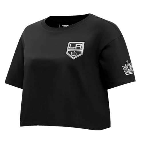 Camiseta NHL Classic para mujer de algodón de chenilla negro talla L 2