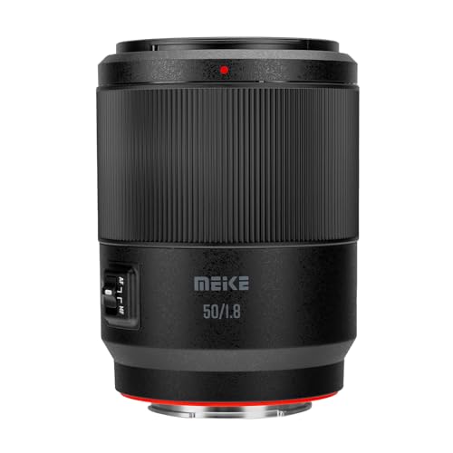 Meike 50mm F1.8 Auto Focus STM Stepping Motor Full Frame Portrait Lens Compatible with Sony E Mount Cameras A7 A7R A7IV A7R IV A7III A7RII A7RIII A7SIII A9 A7C A7CII