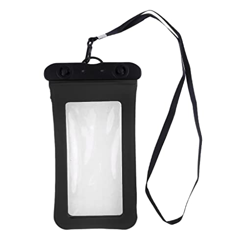 FABLOFT Waterproof Air Bag Floating Phone Case Dry Pouch Bag with Lanyard Black Deal