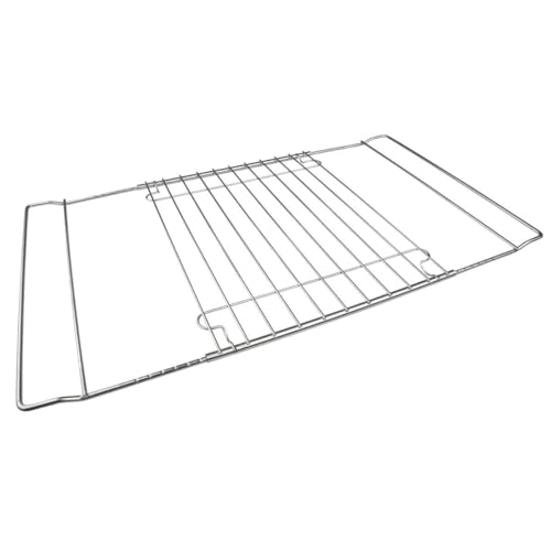 Zenker Backofenrost ausziehbar (37 - 57 x 32,5 cm) SPECIAL COOKING, verstellbares Backofen-Gitter für Ofen und Kühlschrank, manuell verstellbarer Gitterrost (Farbe: Silber), Menge: 1 Stück