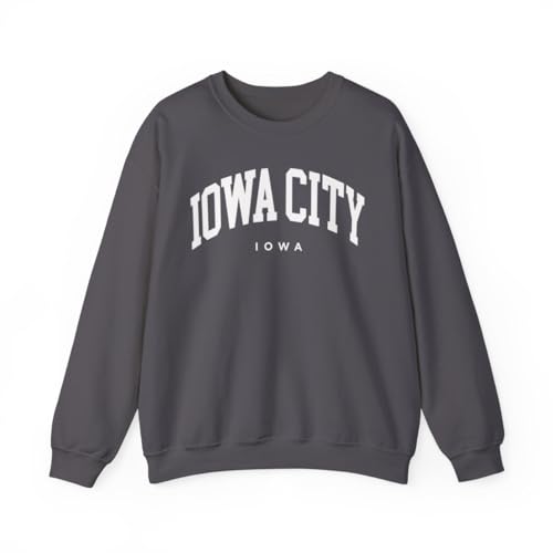 Iowa City Iowa Adult Unisex Crewneck Sweatshirt