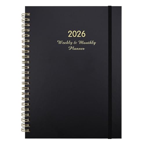 keloppasit ウィークリーアジェンダブック - A5リングバインダー スケジュールプランナー 2026年 - 多機能ダイアリーノート 学校 仕事 旅行 自宅 教室 会議