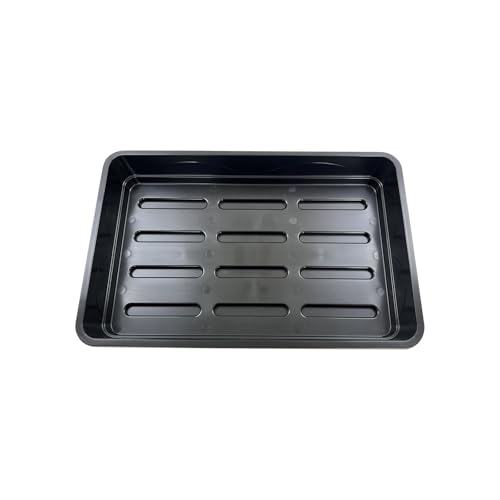 Oakland Gardens 58cm Plant Trays Large Seed Gravel Tray Without Holes | Grow Bag Tray Heavy Duty Reusable for Seed Starting Propagation Indoor/Outdoor Pack of 4