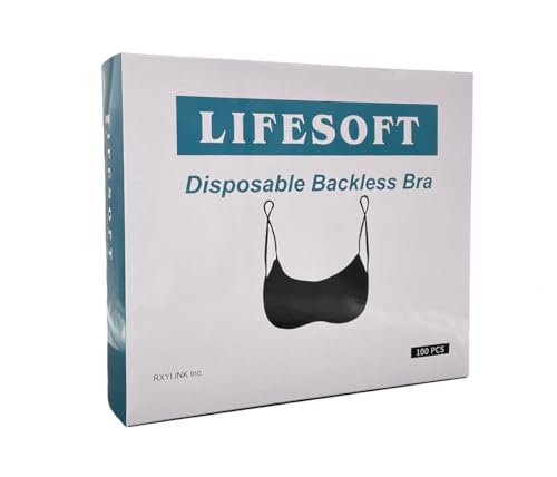 100 Pack Disposable Bras Sap Wraps Underwear Shoulder Loops Black2