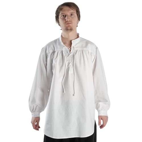 HEMAD Herren Schnürhemd Piraten-Hemd Vampir Gothic Mittelalter 100%...
