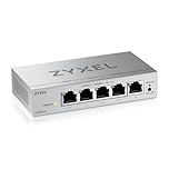 Zyxel 5-Port Gigabit Switch | Web Managed Ethernet Network | QoS, Link Aggregation, VLAN, IGMP Snooping | Fanless | Desktop [GS1200-5v3]