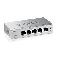 Zyxel Netzwerk Switch 5 Port | Web Managed Gigabit LAN Switch | QoS, Link Aggregation, VLAN, IGMP Snooping | Lüfterlos | Desktop [GS1200-5v3] – Ansicht 1