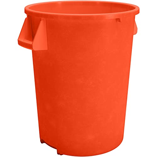 Carlisle FoodService Products Bronco Poubelle ronde 100 litres – Orange – Lot de 1