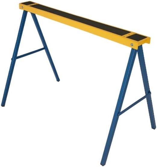 Voyager Tools 2 Pack Heavy Duty Saw Horse 275 Lbs Capacity Steel Folding Legs Sawhorse Stands