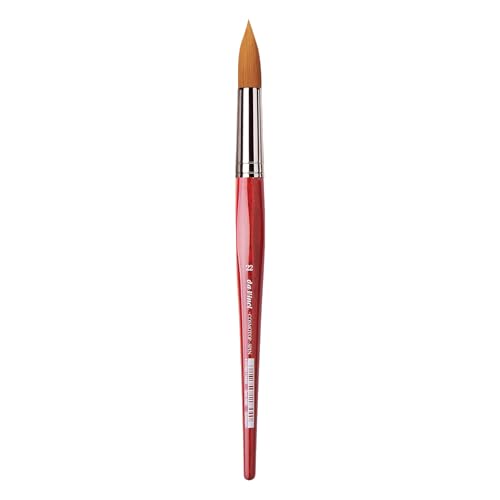 Image of da Vinci Watercolor Series 5580 CosmoTop Spin Paint Brush, Round Synthetic with Red Handle, Size 22 (5580-22)