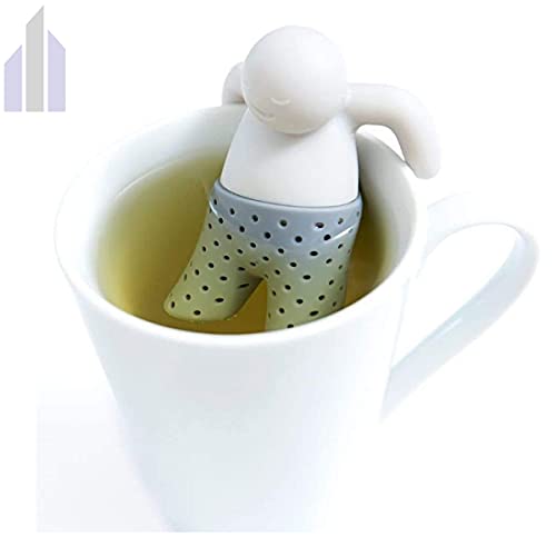 Infusor de Chá em Silicone Homem Boneco Mr. Tea Cor:Verde Claro