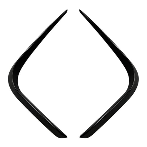 UAGFDFF Difusor Alerón Divisor Labios Car Front Bumper Splitter For X5 G05 2019 2020~2022 Fog Light Air Intake Cover Trim Stickers Wind Knife Decor(Negro Brillante)