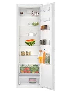 Bosch KIR81NSE0, Serie 2, Einbau-Kühlschrank, 177,5 x 56 cm Nische, 310 L, Made in Germany, Multi Box XXL für Lagerung von Obst und Gemüse, sehr leise, schellere Kühlung auf Knopfruck, LED-Beleuchtung