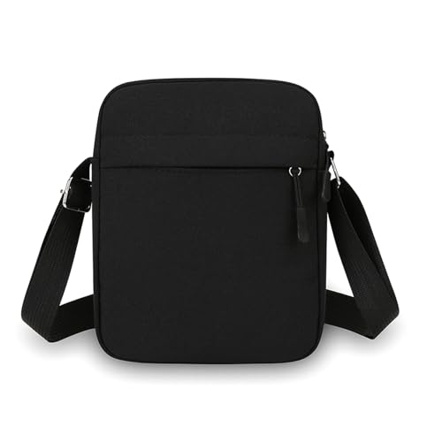 APMGONT Sac Bandoulière Homme Femme Oxford Petit Sacs à Bandoulière Sac de Téléphone Portable Petit Sacs à Main Femme Crossbody Pochette Sacoche pour Travail Voyages (Noir)