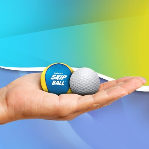 image for Activ Life Ultimate Skip Ball (Yellow/Cyan) Top Beach Games, Water Toy