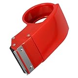 SECFOU Klebebandabroller aus Metall 6cm Kompakter Tischabroller für Paketklebeband Leichter Desktop Klebebandspender für Büro Schule und Haushalt