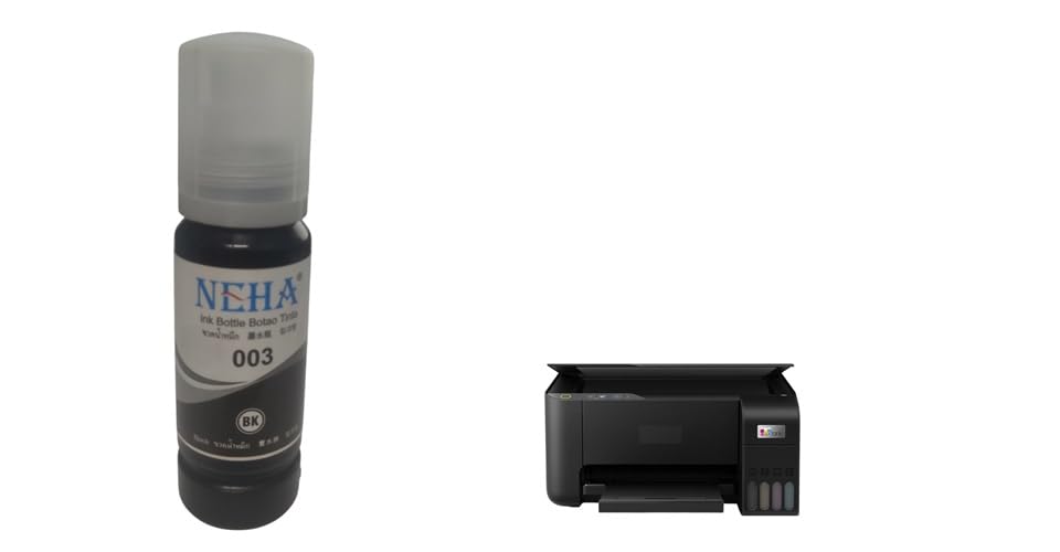 Compatible Ink Bottle for Eps0n L3250 Smart Tank Ink Tank All in one WiFi Printer Black Ink Bottle