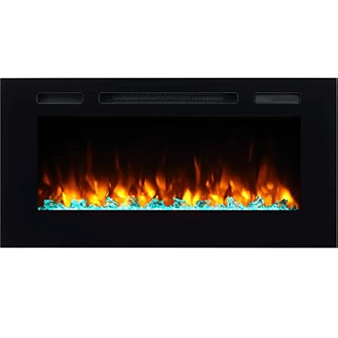 PuraFlame Alice 40 Inches Recessed Electric Fireplace — $345.99 (17% off)