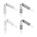 Babygoal Baby Pacifier Clips, 4 Pack Plastic Teething Clips Fits All Pacifier Styles for Girls and Boys, Baby Shower Gift 4PS07-B