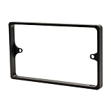 Black 2-Gang 10mm Socket Spacer - Double Back Box Spacer for Tiled and Panelled Walls