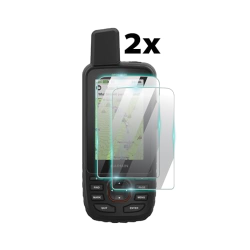 IPG ProActive for Garmin GPSMAP 66i 66s 66st 66sr 67 67i GPS Handheld Device (2 Units) 9H Hardness Screen Protector Smooth Glass Touch Ultra Responsive High Clarity Anti Scratch Smudge & Shock Proof Nano Technology Guard for 66i