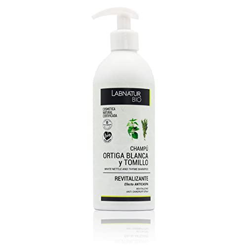 Labnatur Bio Champú Ortiga Blanca y Tomillo. Champu Revitalizante, Anticaida, Anticaspa. Calma y...