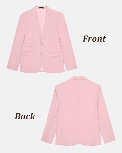 Image of Bofan Linen Boys Blazer Formal Suit Jackets for Boy Outwear Jacket & Coats for Kids Boys' Fashion Summer Wedding Outfit