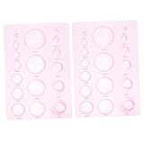 ORFOFE 2 Stück Teiliges Half Ball Quilling Board Stabiles Papier Quilling Mold Tool Präzises Art Paper Werkzeug für Anfänger und Profis für DIY Papierrollen und Kreative Bastelarbeiten
