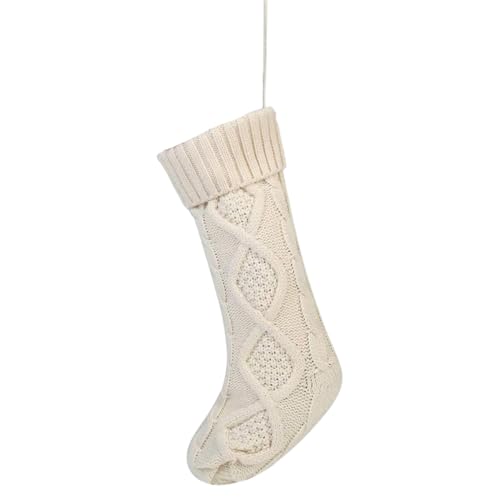 Chaussette de Noël tricotée 45cm YRYRYW pour décoration de sapin