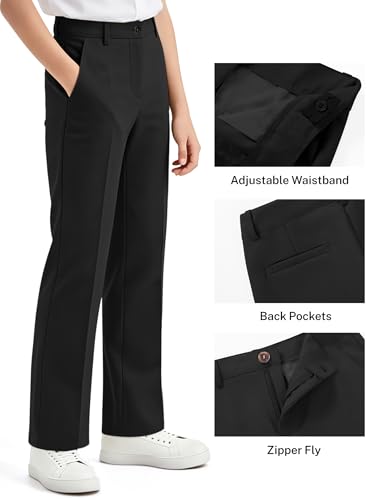 Image of Boys Dress Pants School Uniform Golf Pants for Boys Chino Pants