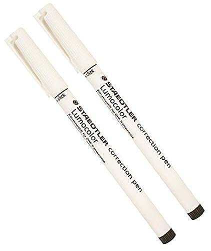 2 X Staedtler Lumocolor Correction Pen each correction pen each