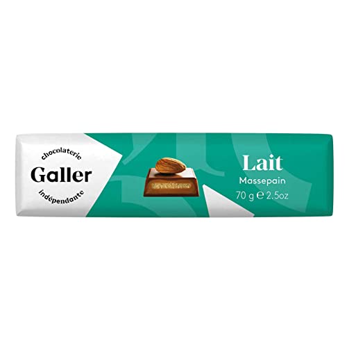 Galler Chocolate Belgium | Lait Massepain | Galler Chocolatier | Belgium Chocolate | 2,4 Ounce Total