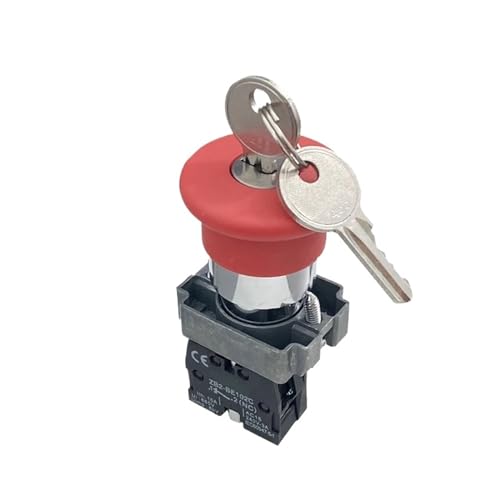 Interrupteur arrêt d'urgence KLVN bouton rotatif à clé ZB2-BS142C 22mm