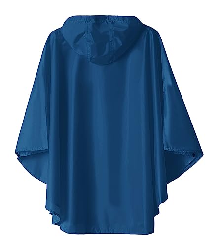 Image of SaphiRose Lightweight Kids Rain Poncho Jacket Waterproof Outwear Rain Coat