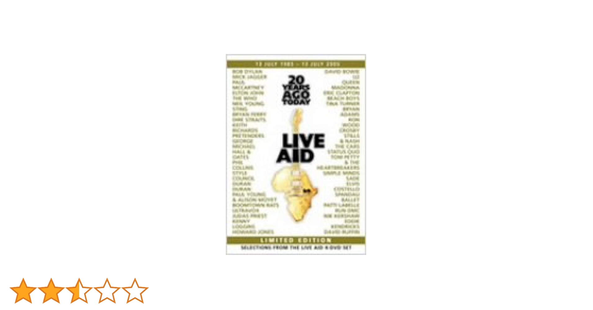 Amazon.co.jp: ライヴ・エイド・ハイライツ!-20 YEARS AGO TODAY [DVD