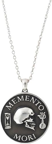 Memento Mori Necklace Small 1.8 cm – Handmade Anatomical Skull Pendant Symbolizing Awareness & Acceptance