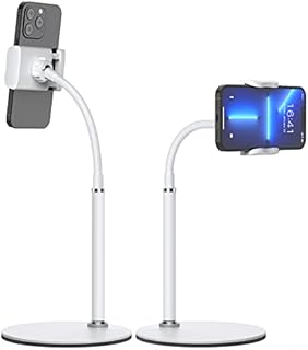 Gooseneck Phone Stand, 360° Adjustable Cell Phone Holder Stand Dock Holder for Desk Flexible Mount Stand for iPhone 13 12 Mini 12 Pro 11 Pro Xs Max XR X 8 7 6 Plus, Samsung S10 S9, 3.5-6.5" Smartphone