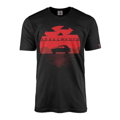 T-shirt Kübelwagen 181 silhouette vintage idéal pour les rassemblements auto