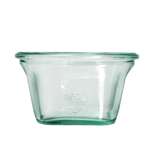 Weck Quadro 290 ml 6-teiliges Glas zum Einmachen von Konserven, Säften, luftdichtes Aufbewahren von trockenen Zutaten