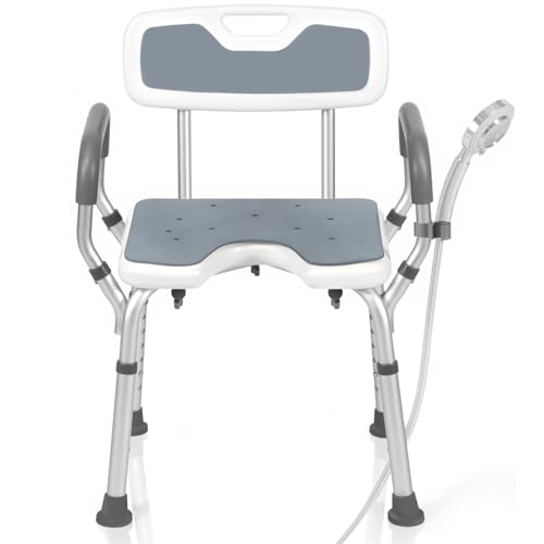 EasyVibe Duschstuhl für Senioren, Duschsitz, Duschstuhl mit...