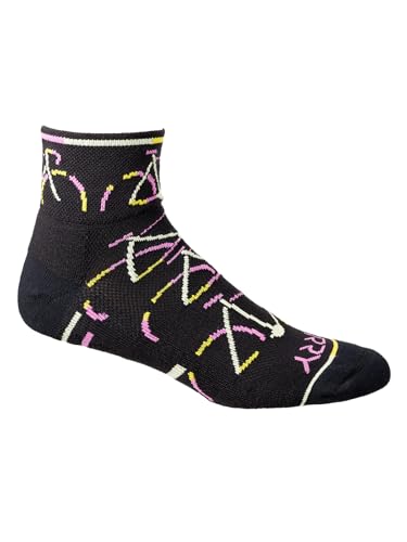 Image of Terry Cycling Air Stream Bike Socks for Women Sports Running & Cycling Mesh Ventilated Breathable Athletic Crew Ankle Sock