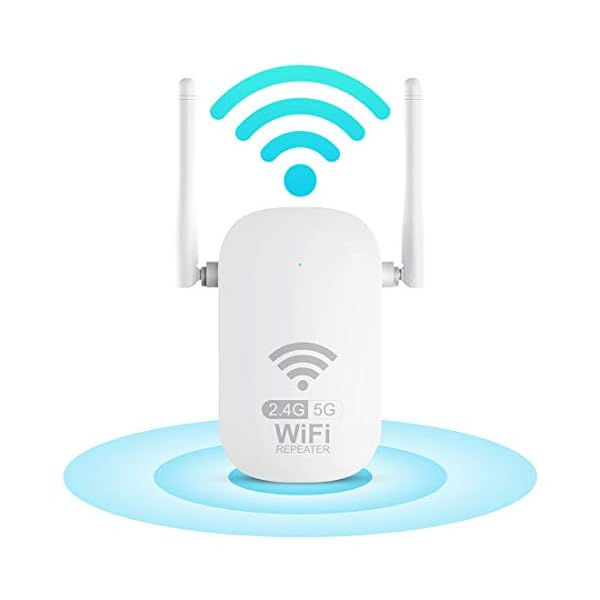 1200Mbit/s WLAN Verstärker WLAN Repeater (EWIFI) 5GHz/867Mbit/s 2,4GHz/300Mbit/s, WiFi Repeater WiFi Extender Mit LAN…