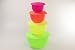 Produktbild TUPPERWARE Junge Welle Schüssel 7,5 L+4,3L+2,5L+1,3L NEON Servieren