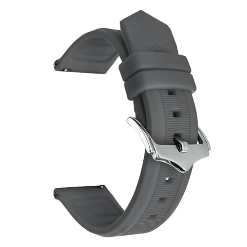 Bracelet en silicone 20mm résistant à la sueur pour montre connectée