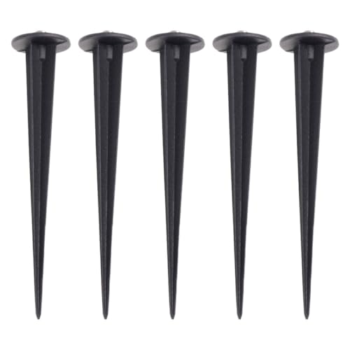UTHCLO 5 pièces Piquets Aluminium pour Éclairage Sol Lot de Accessoires Solides pour Lampes Extérieures et Pelouse Fixation Stable pour Projecteurs LED de...