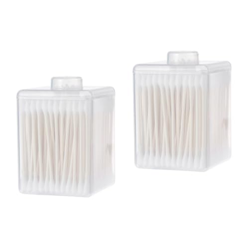SOESFOUFU 2sets Precision Swabs Double Tips Makeup Washable Eyelash Buds 200pcs*2