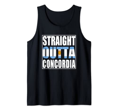 Recta Outta Concordia Argentina Camiseta sin Mangas