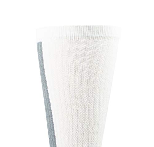 ARIAT 2351 Men's Breathable Temperature Regulating Venttek Mid Calf Performance Socks, 2-Pair Pack, White, L3