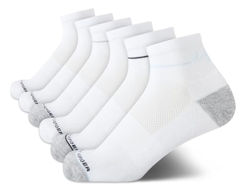 Image of Tommy Hilfiger Womens Quarter Socks - 6 Pack Soft Cushioned Athletic Performance Ankle Socks for Women for Sports and Running